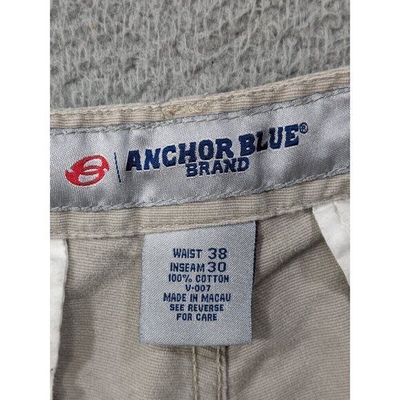 Anchor Blue Brand Cargo Pants 38x30 (Actual 37x28) Retro Y2K Skater Light Beige - Picture 3 of 16